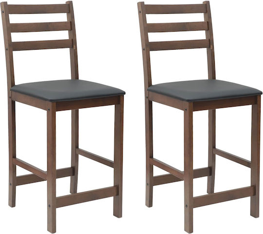 Outdoor Chair Wooden Light Brown 2pcs 40x47.5x99.5cm