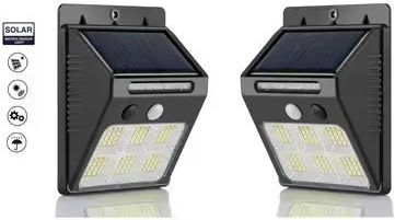 Andowl Q-61 Solarleuchte Wandmontiert Bewegungssensor & 6 LEDs