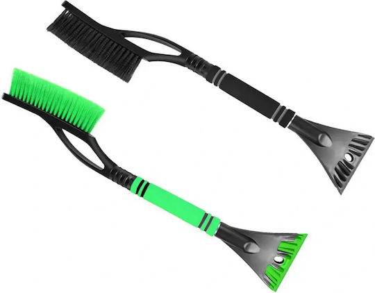 Car Ice Scraper Brush 2 1 Anti Slip Handle 59cm Black