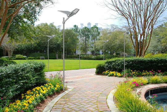 Led Wasserfest Solarleuchte Straßen 400w Basisstütze Fernbedienung Jortan