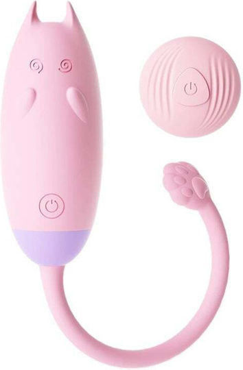 Kinksters Cat Vibrator Bullet with Remote Control Pink