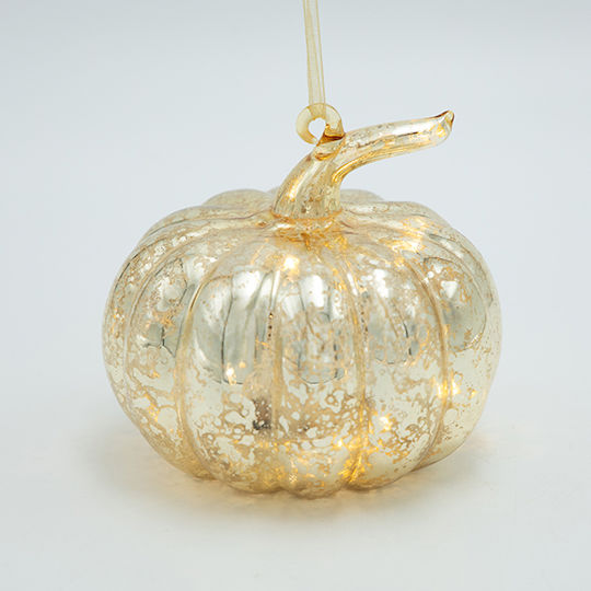 Estheti Glas Kürbis Beleuchtete Goldene 10.8cm 2 Stücke 600-42906