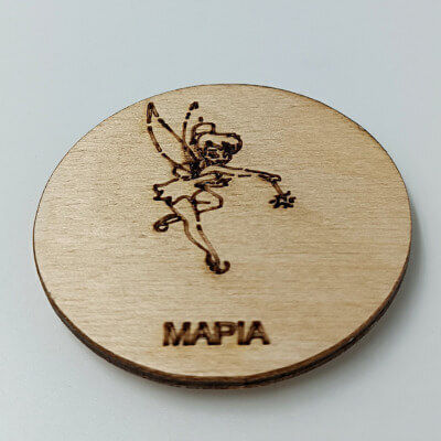 Wooden Personalized Fairy Magnet Tinker Bell Toxhlo