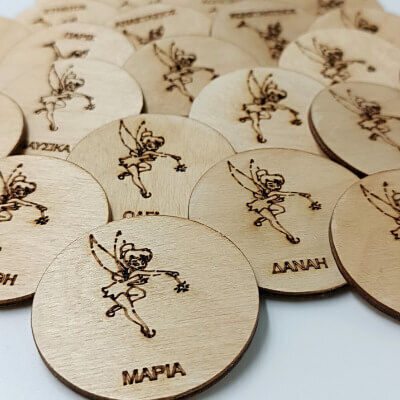 Wooden Personalized Fairy Magnet Tinker Bell Toxhlo