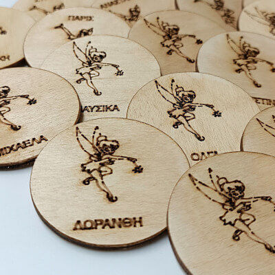 Wooden Personalized Fairy Magnet Tinker Bell Toxhlo