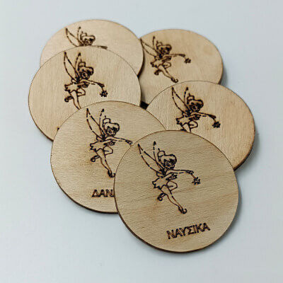 Wooden Personalized Fairy Magnet Tinker Bell Toxhlo