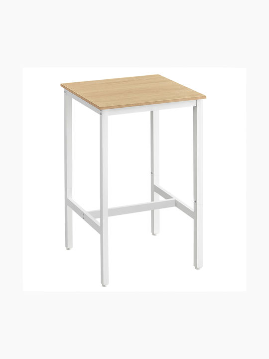 Table Bar Wooden with Metal Frame 60x60x92cm