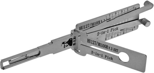 Lishi Auto Decoder Hu100r Hu127 2 În 1 Pick Bmw F Series Chei Hu100r 8 Tăieturi Lamă Portbagaj Ușă Contact Ridicător Dublu
