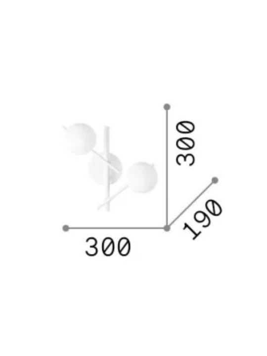 Ideal Lux Φωτιστικό Τοίχου Χρυσό Ideal Lux Φωτιστικό Τοίχου Χρυσό