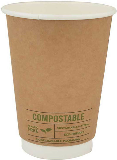 Ecocraft Ποτήρι μιας Χρήσης Χάρτινo 480ml 50τμχ