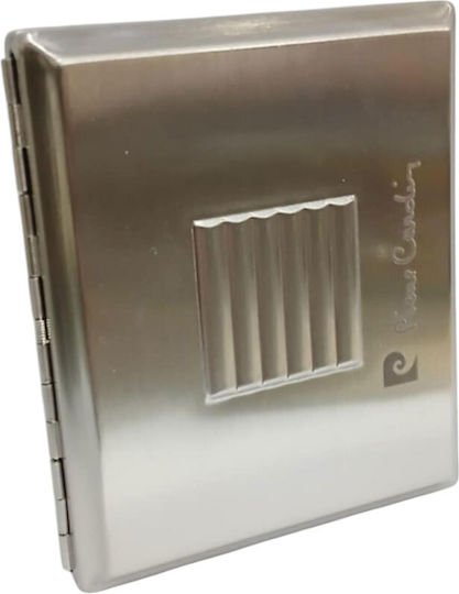 Metal Cigarette Case Pierre Cardin Silver Colour 9.5x8x1.5cm 99202-200