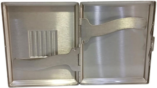 Metal Cigarette Case Pierre Cardin Silver Colour 9.5x8x1.5cm 99202-200