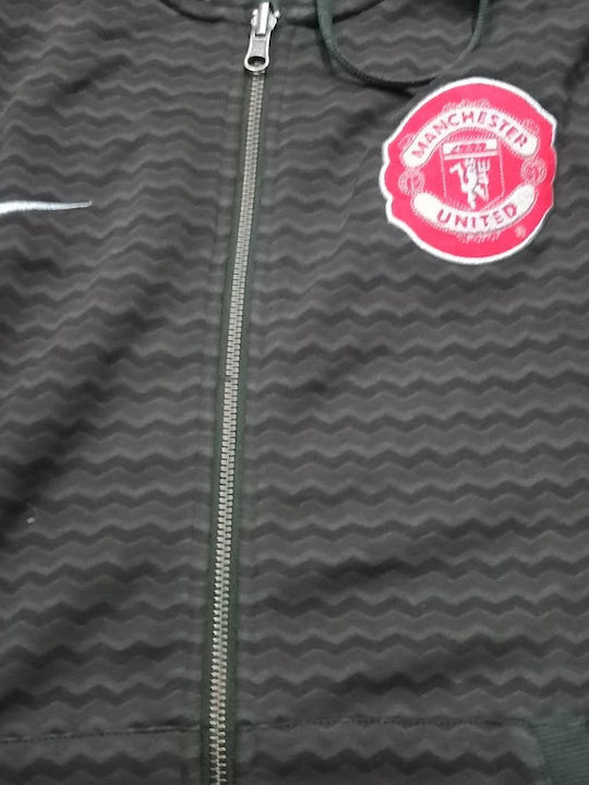 Vintage Team Manchester United Ανδρική Ζακέτα Μαύρη