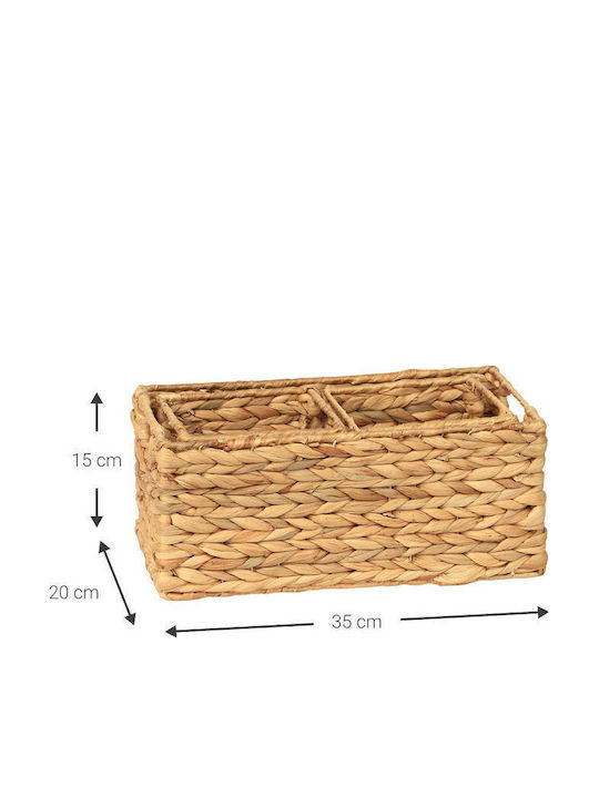 Polihome Dekorative Körbe Rattan Braun
