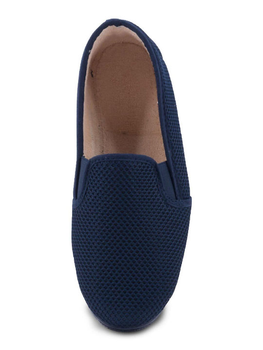 Heel Enclosed Men's Slipper Blue