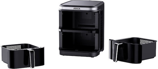 Jocca Air Fryer with Double Detachable Bucket 11lt Black J-2454