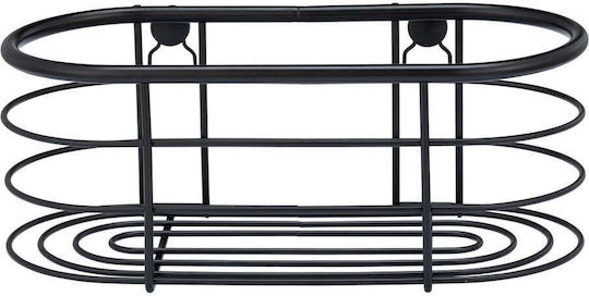 Wenko Montat pe perete Raft Baie Metal Neagră Wenko Montat pe perete Raft Baie Metal Neagră