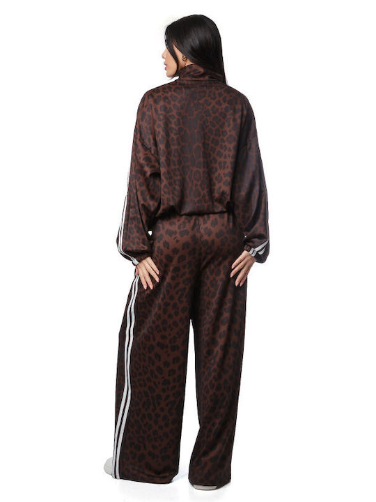 Silia D Damenhosen Set mit Animal Print Streifen