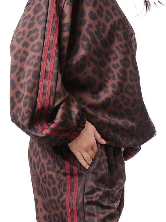 Silia D Damenhosen Set mit Animal Print Streifen