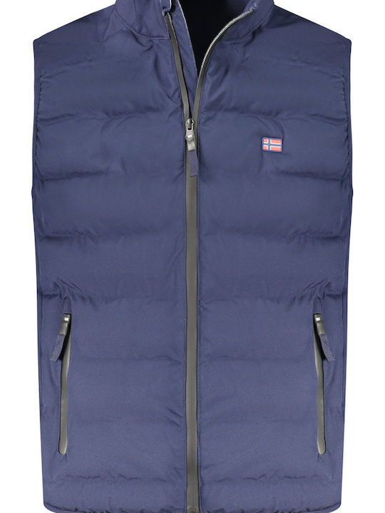 Αμάνικο Μπουφάν Puffer Navy Μπλε