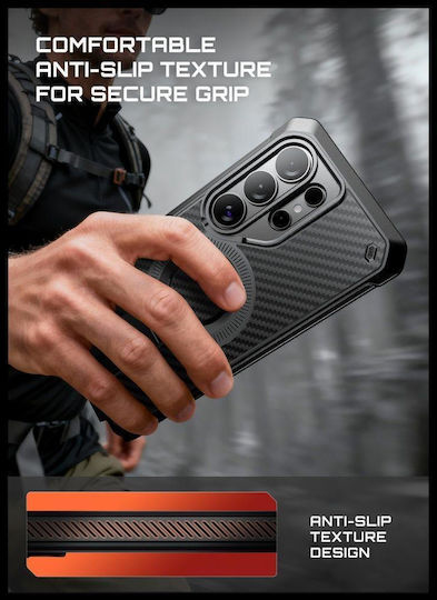 Supcase Unicorn Beetle Pro Mag 360 Full Cover Aramid Fiber / Σιλικόνης / Πλαστικό 0.2mm Μαύρο (Galaxy S26 Ultra)