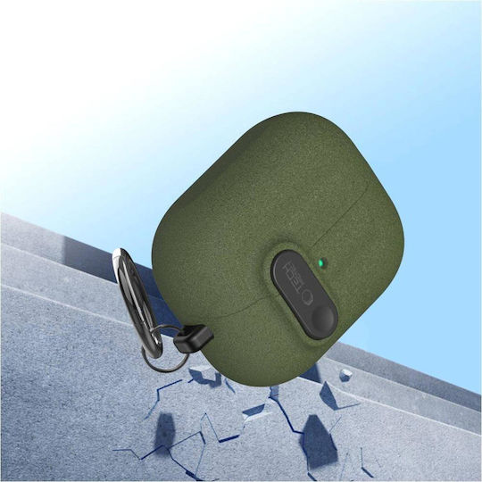 Tech-Protect Slim Hook Hülle Kunststoff mit Haken in Grün Farbe für Samsung Galaxy Buds 3 / 3 FE / 3 Pro