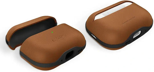 Tech-Protect Naturalfit Case Leather in Brown color for Apple AirPods Pro 3