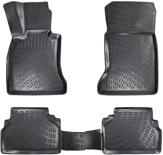 Umbrella Set Covorașe Față și Spate 4buc din Furtun pentru BMW Seria 5 / F10 2010-2013 Negre