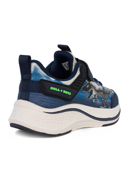 Παιδικά Sneakers Ανατομικά με Σκρατς Μπλε