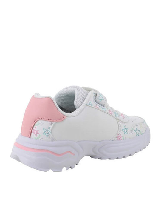 Παιδικά Sneakers με Σκρατς Λευκά