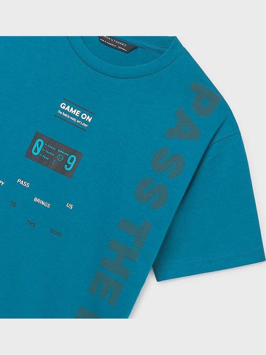 Kids' Shirt Short Sleeve Aqua