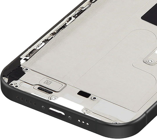 Avizar Ersatz-Mittelrahmen Für iPhone 16 Pro Max Schwarz