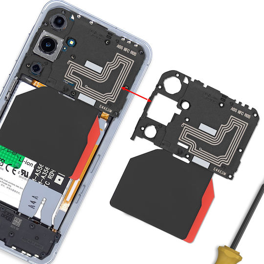 Clappio Ersatzkabel Für Nfc Flex Kabel Kompatibel Galaxy A55 Flex Kabel Schwarz