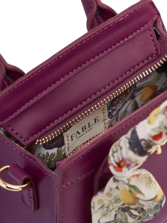 Leder Damentasche Tote Handtasche Lila