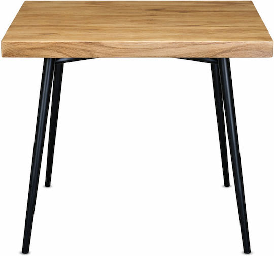 Masa Centrală Rectangulară Daro Din Lemn Masiv Negru Lățime 60xLungime 120xÎnălțime 45 cm
