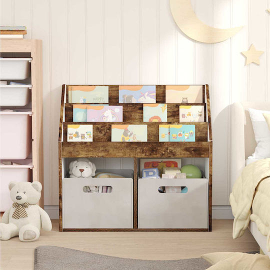 Bücherregal Boden Braun 72.5x29.5x69cm