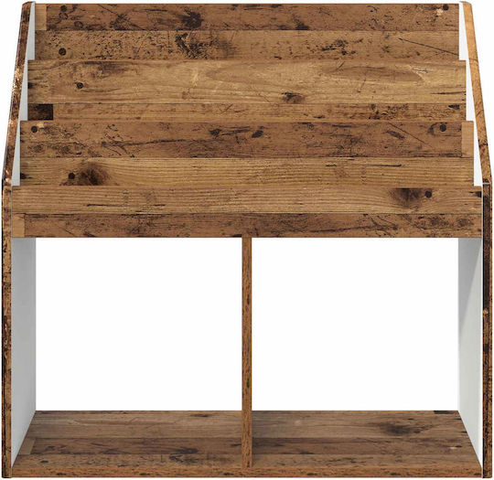 Kids Wooden Bookcase Brown 72.5x29.5x69cm