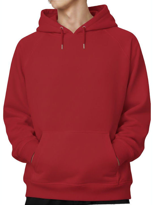 Παιδικό Φούτερ με Κουκούλα Cherry Red
