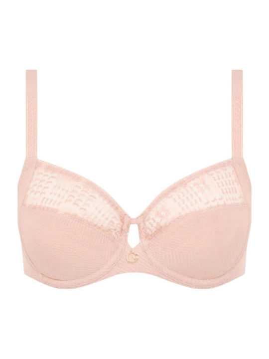 Bra without Padding Underwire Pink