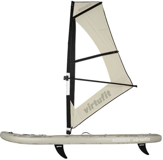 Virtufit Surfer 305 Φουσκωτή Σανίδα SUP / Windsurf με Μήκος 3.05m Μπεζ