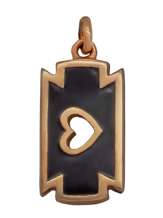Savvas Design Charm από Ροζ Χρυσό 9Κ