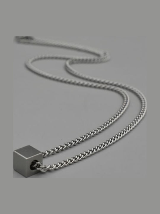 Kollje Minimal Metallischer Würfel In Silberfarbener Ausführung