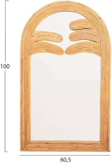 5108738 Καθρέπτης Μπεζ 100x60cm 5108738 Καθρέπτης Μπεζ 100x60cm