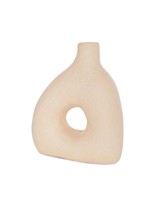 HomeMarkt Dekorative Keramikvase Decant Orange 6,5x6,5xH17cm HM4667.02M