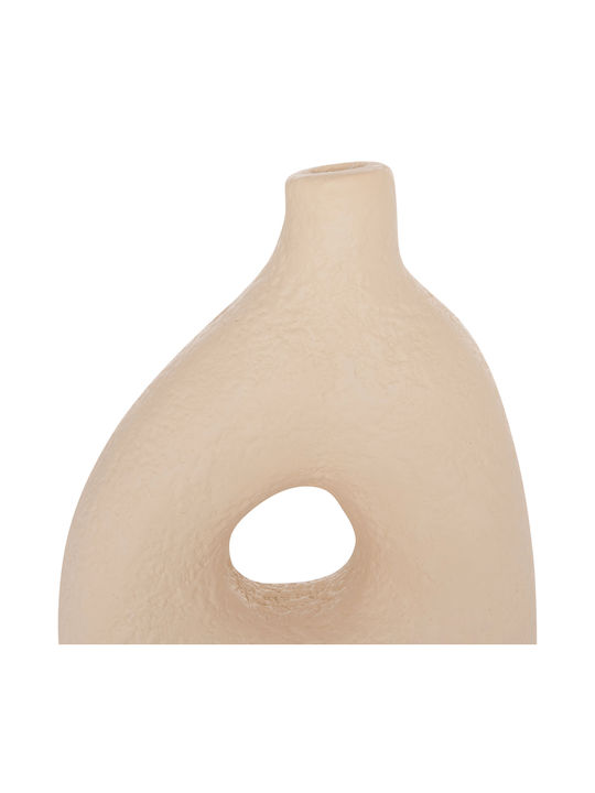 HomeMarkt Dekorative Keramikvase Decant Orange 6,5x6,5xH17cm HM4667.02M