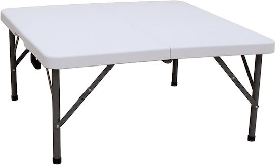 Catering Foldable Garden & Terrace Table 86x86x74 White