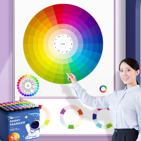 Qova Design Markers 6mm Blue 48pcs