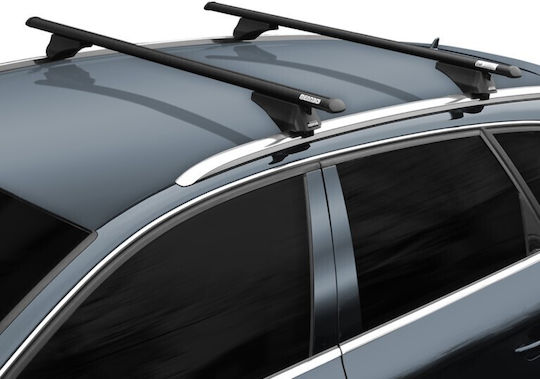 Menabo Car Roof Bars Aluminum Tiger Black 118.5 Cm Black Color Audi A5 B10 5 Doors Avant 2024 Flush Or Raised Rails 2 Pieces 8590/mb Menabo Mp.8590/mb-4