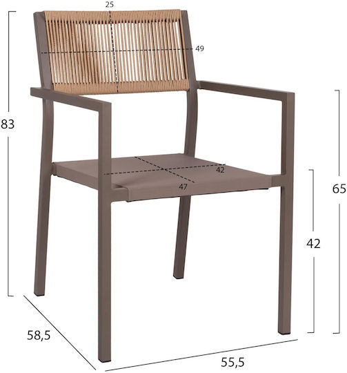 Gartenstühle Sampanize 55.5x58.5x83cm Gartenstühle Sampanize 55.5x58.5x83cm
