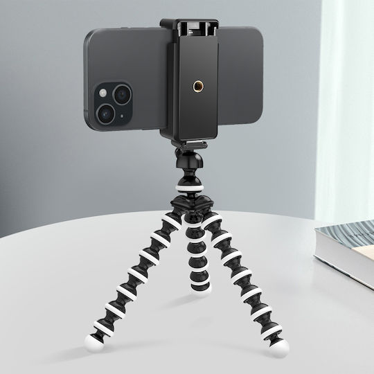 Avizar Гъвкав Октопод Трипод Стойка 360° Въртене Универсален Смартфон Черен